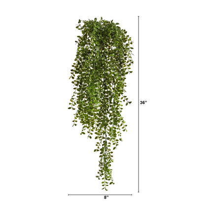 Arbusto Artificial de Gleditsia de 3 pies Resistente a los Rayos UV (Interior/Exterior) (Juego de 2)