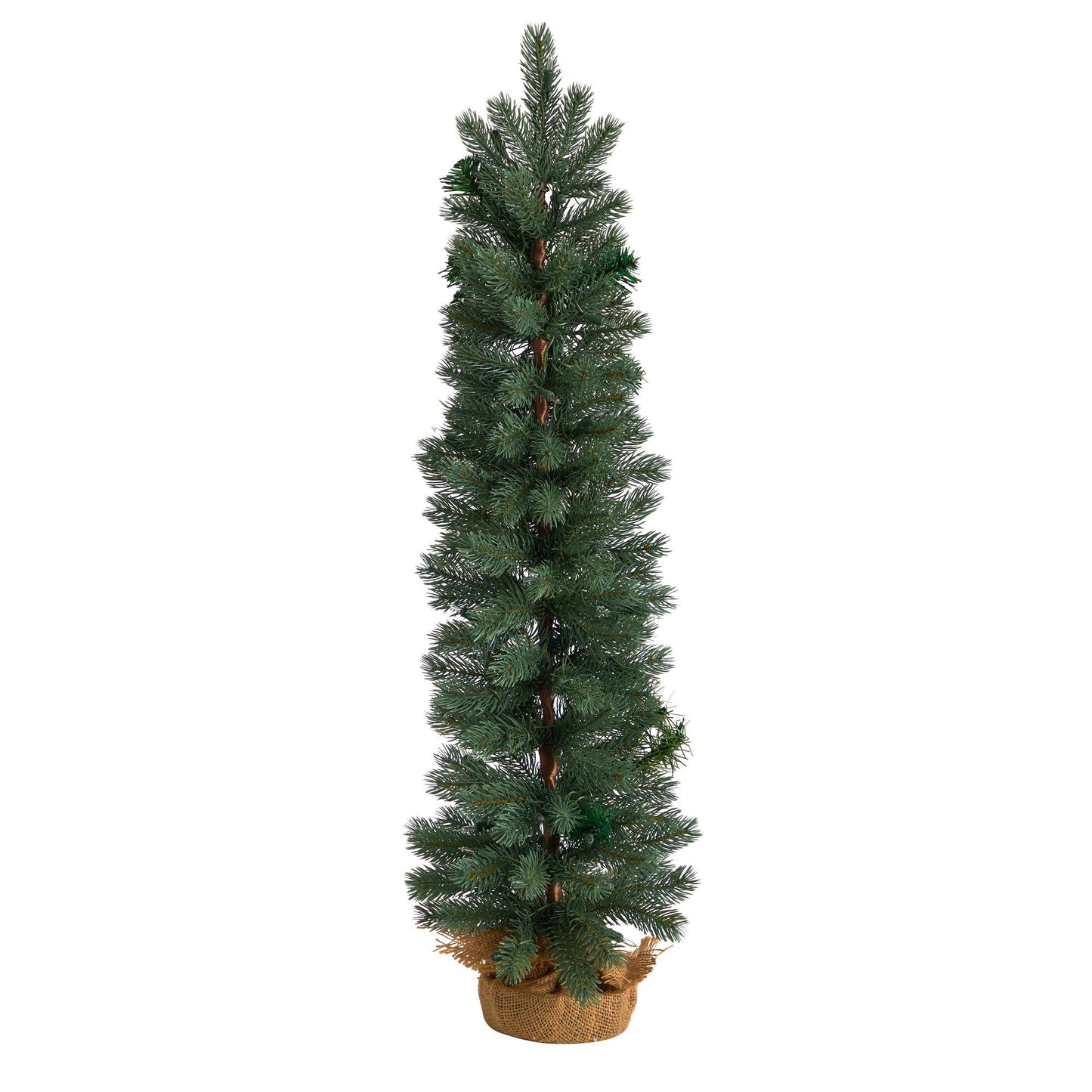 3' Nearly Natural green pine artificial Christmas tree with 50 warm white lights in burlap base on Tampa Home & Garden Store