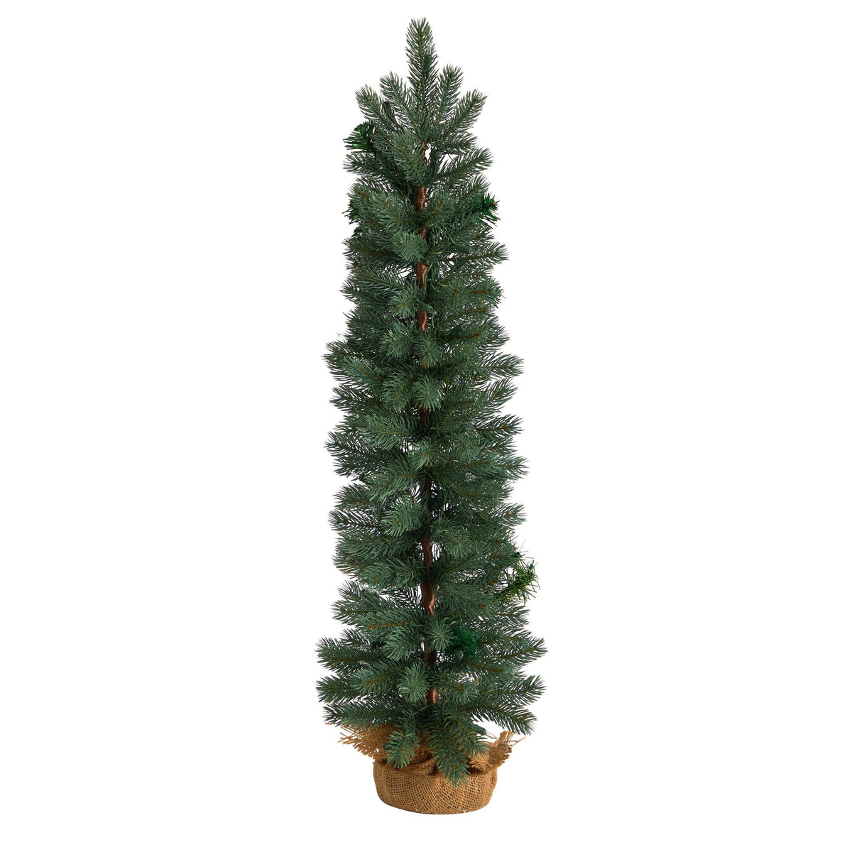 3' Nearly Natural green pine artificial Christmas tree with 50 warm white lights in burlap base on Tampa Home & Garden Store