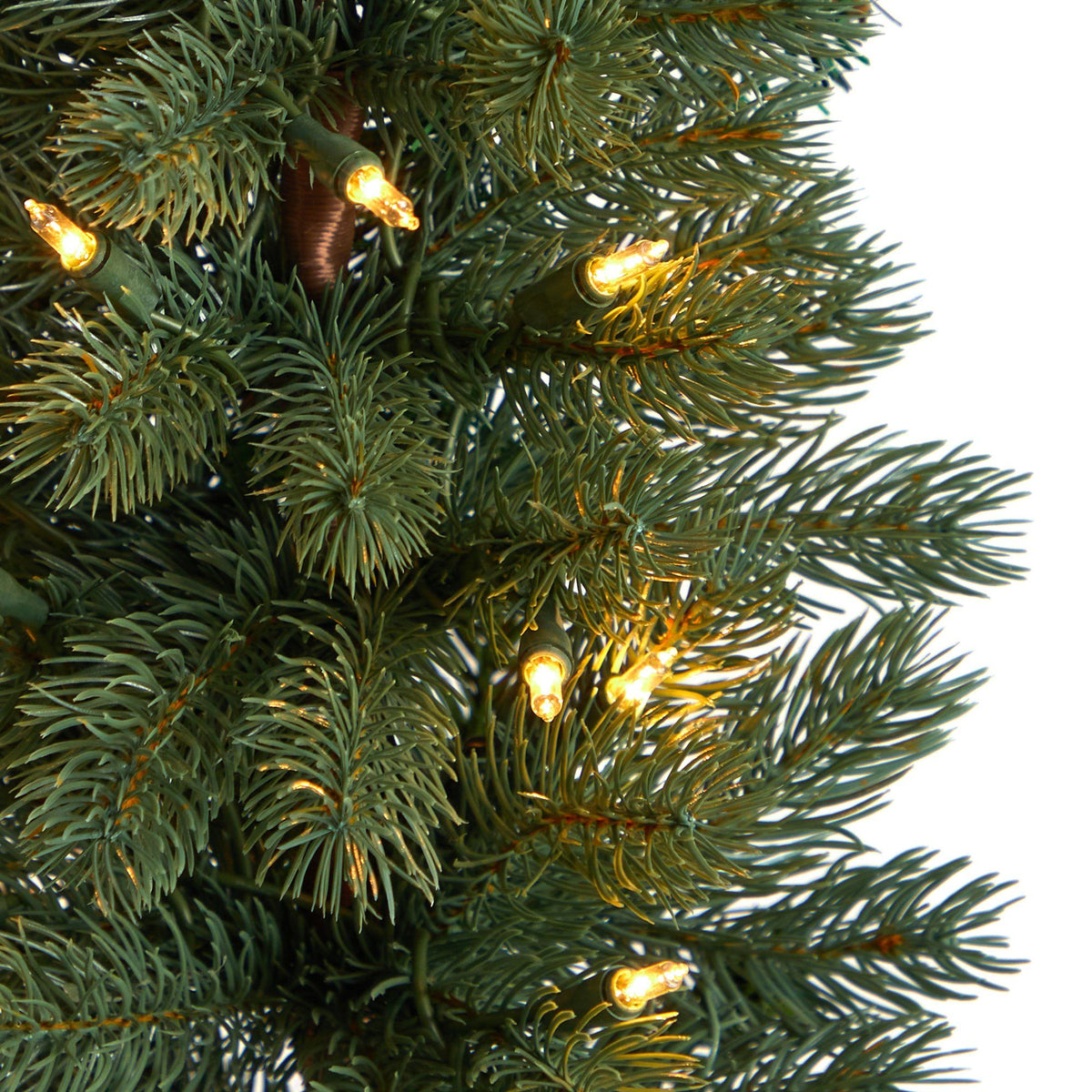 3ft green pine artificial Christmas tree Nearly Natural with 50 warm white lights on burlap base on Tampa Home & Garden Store