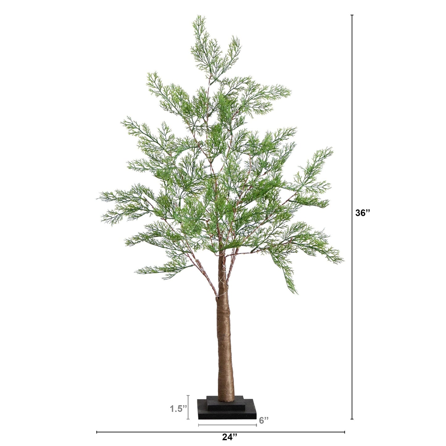 Artificial Cypress Tree and 120 Warm LED Lights