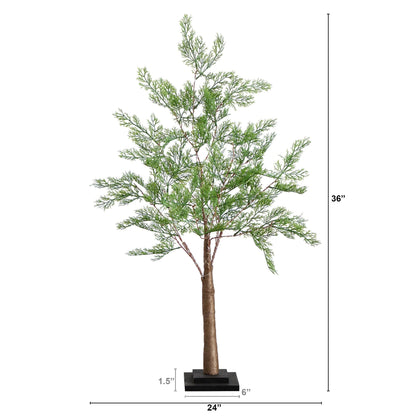 Artificial Cypress Tree and 120 Warm LED Lights