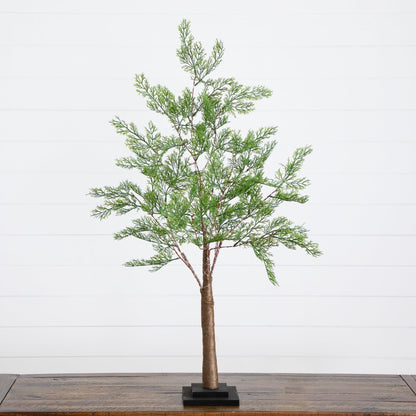 Artificial Cypress Tree and 120 Warm LED Lights