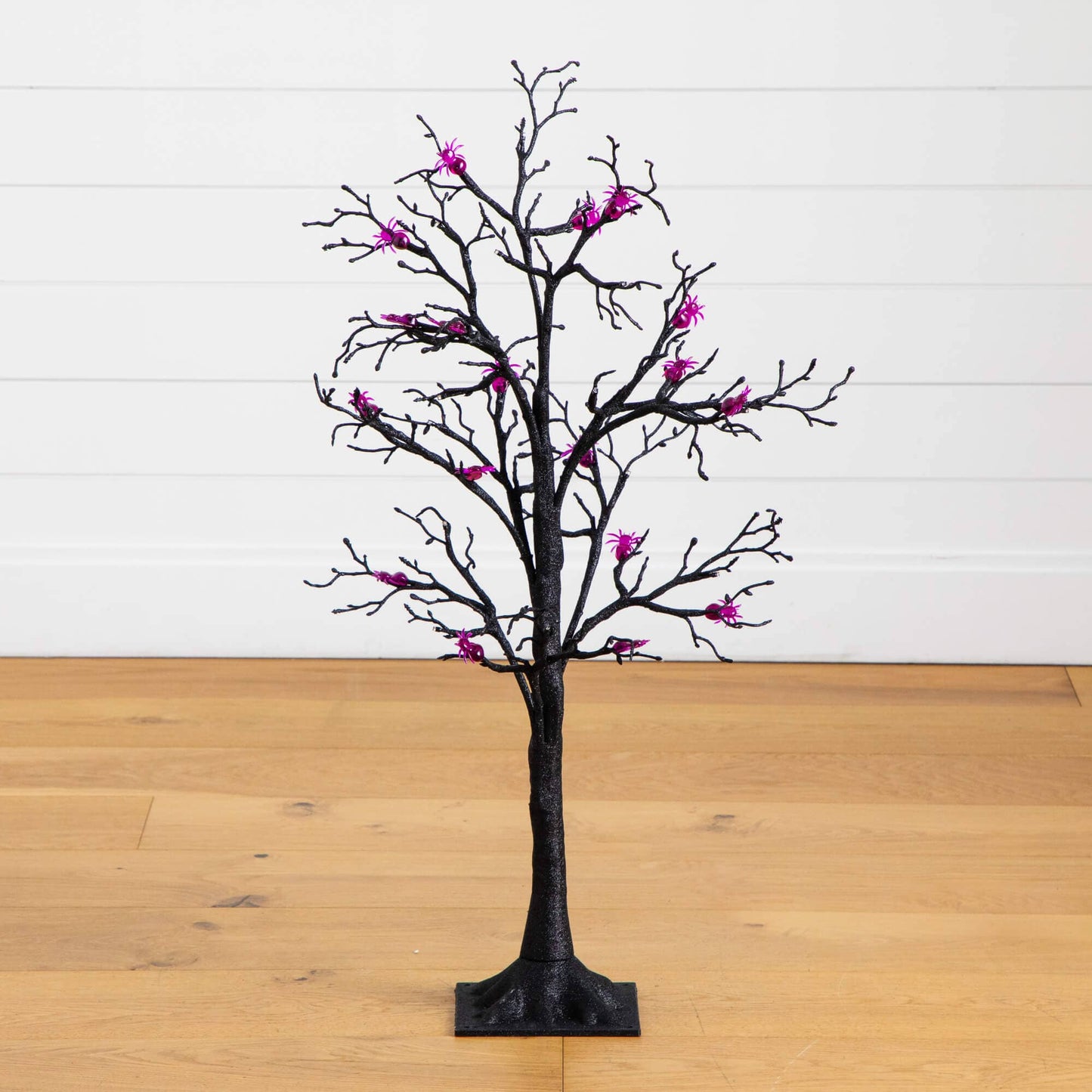 3' Pre-Lit Halloween Spider Twig Tree with 36 Purple LEDs Nearly Natural artificial tree on Tampa Home & Garden Store