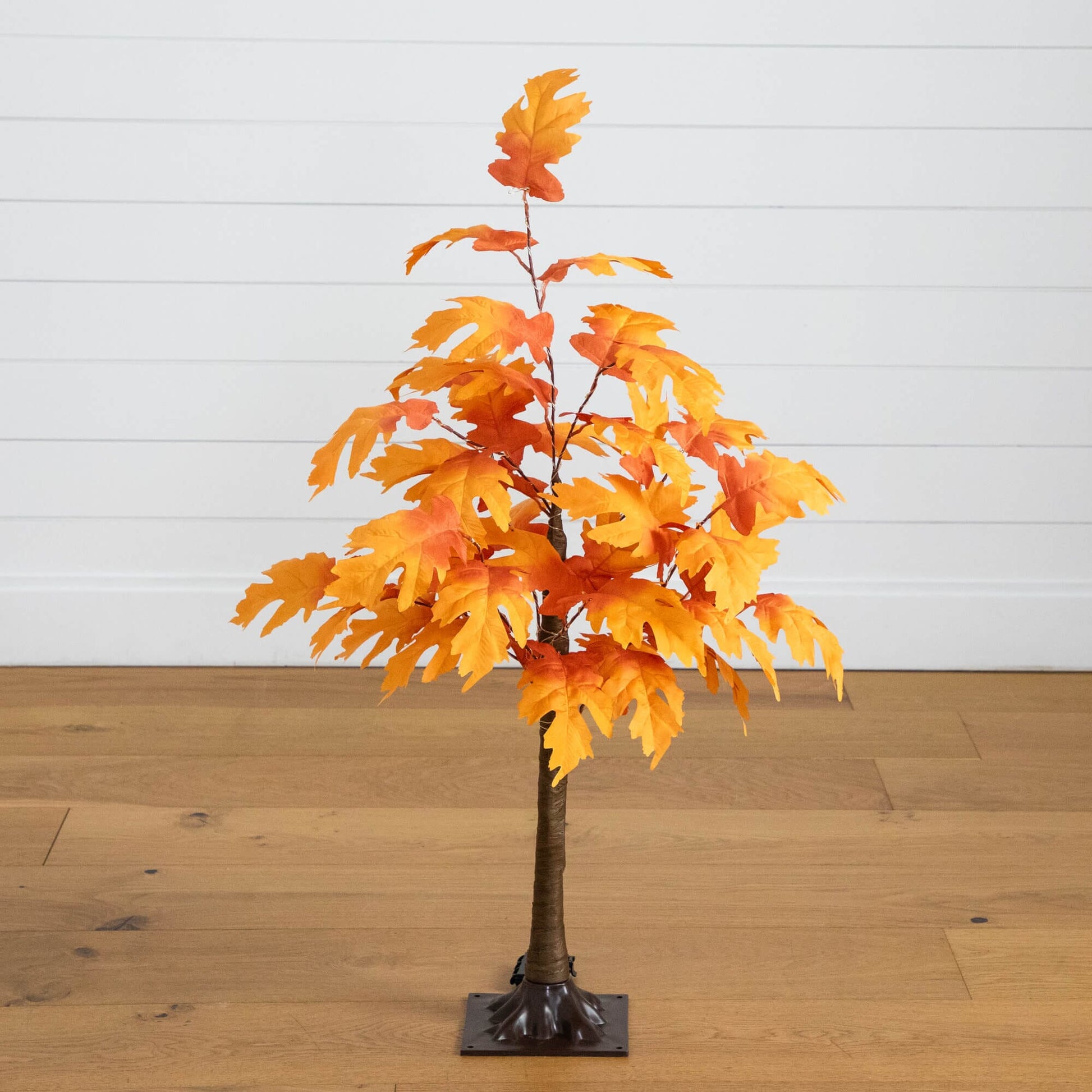3' Pre-Lit Autumn Maple Artificial Tree with 80 Warm White LEDs Nearly Natural on Tampa Home & Garden Store