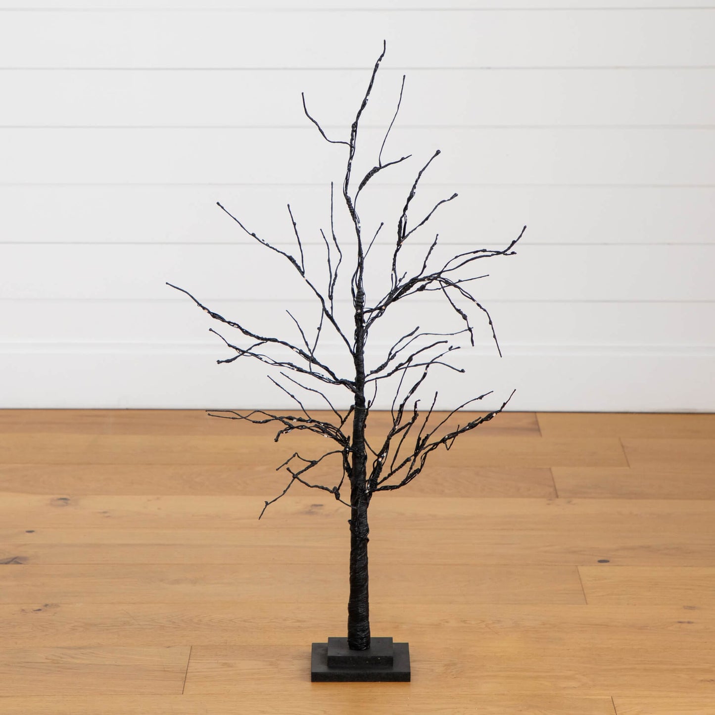 3' black twig pre-lit Halloween artificial tree with 80 orange & purple LEDs Nearly Natural on Tampa Home & Garden Store