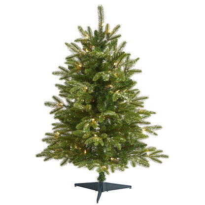 3 ft Nearly Natural Grand Teton Fir Christmas tree with 50 clear lights and 111 bendable branches on Tampa Home & Garden Store