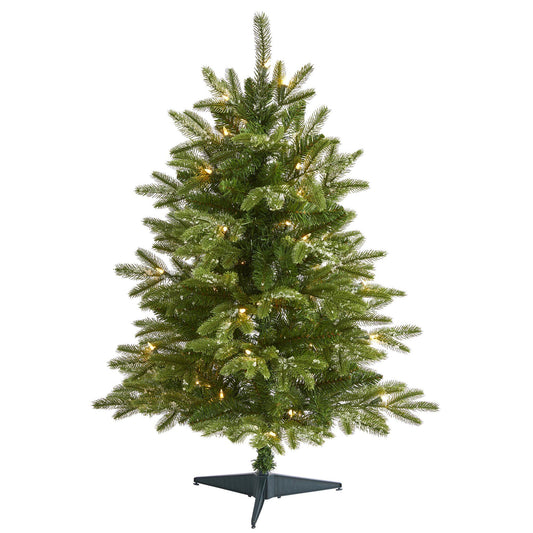 3 ft Nearly Natural Grand Teton Fir Christmas tree with 50 clear lights and 111 bendable branches on Tampa Home & Garden Store