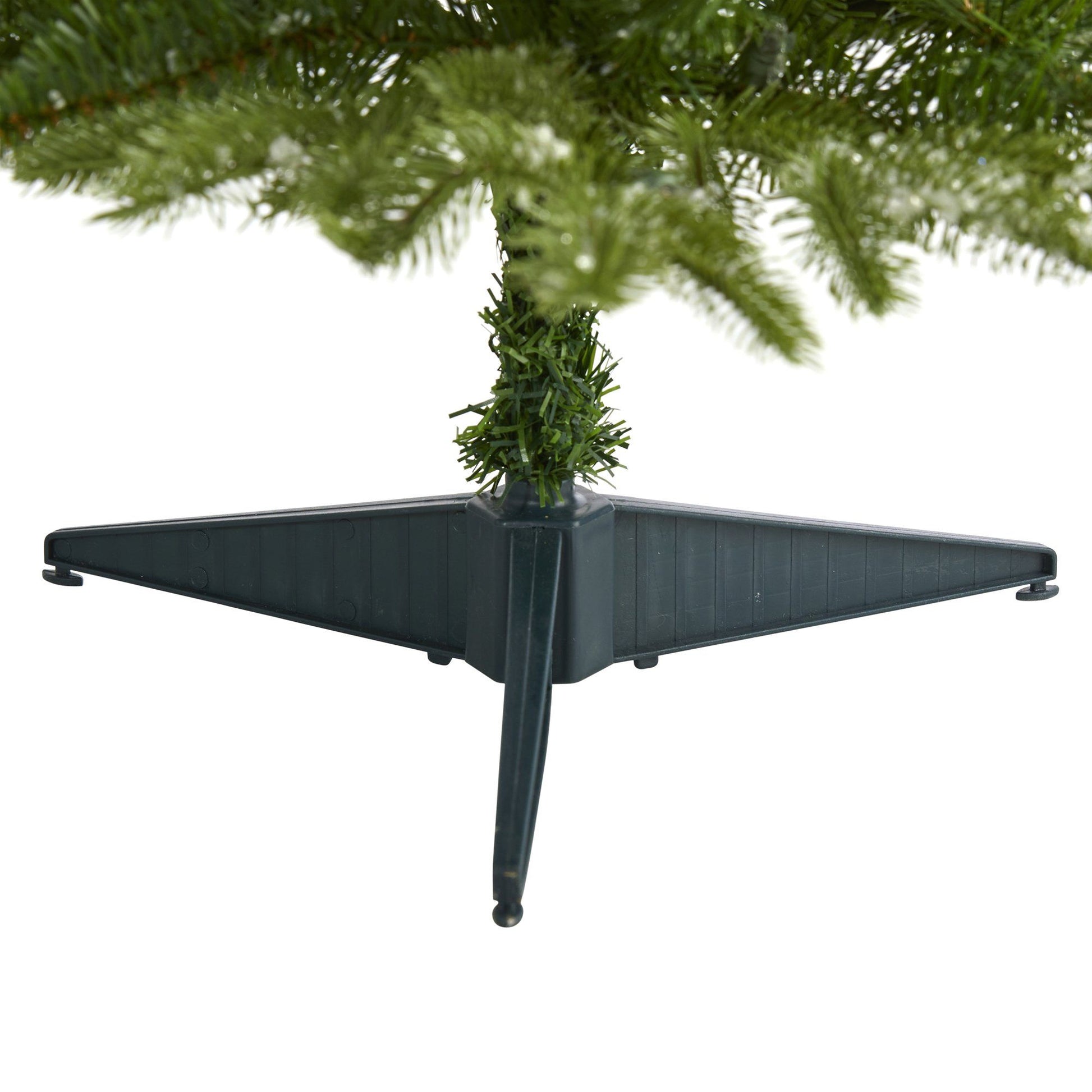 3’ Snowed Grand Teton Fir Christmas Tree with 111 bendable branches Nearly Natural on dark stand on Tampa Home & Garden Store