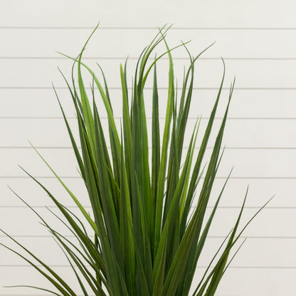 Artificial grass plant with long green blades Nearly Natural non-flowering plant on Tampa Home & Garden Store