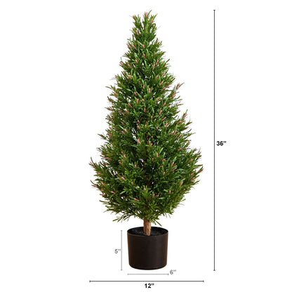 3 Ft UV Resistant Artificial Rosemary Tree