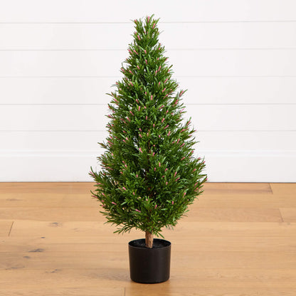 3 Ft UV Resistant Artificial Rosemary Tree