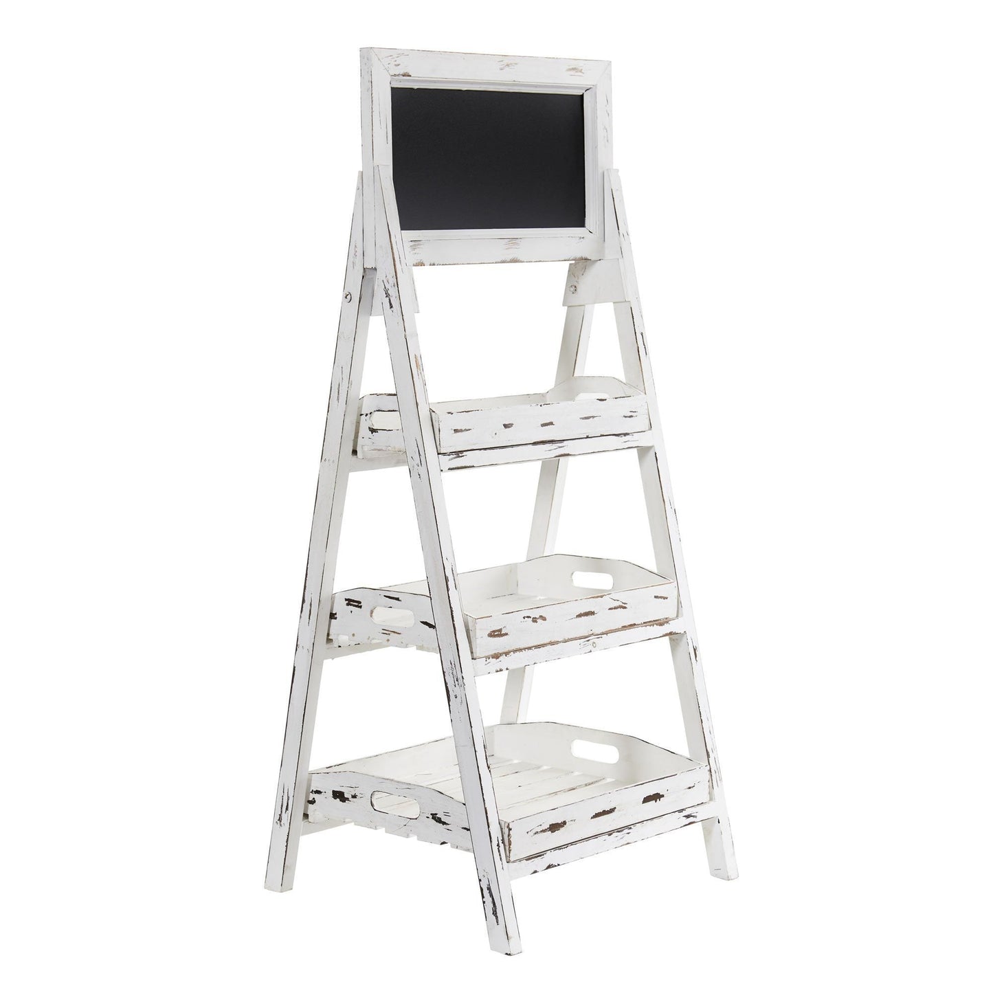 3ft whitewashed farmhouse chalkboard stand on a distressed wooden easel on Tampa Home & Garden Store