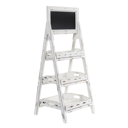 3ft whitewashed farmhouse chalkboard stand on a distressed wooden easel on Tampa Home & Garden Store
