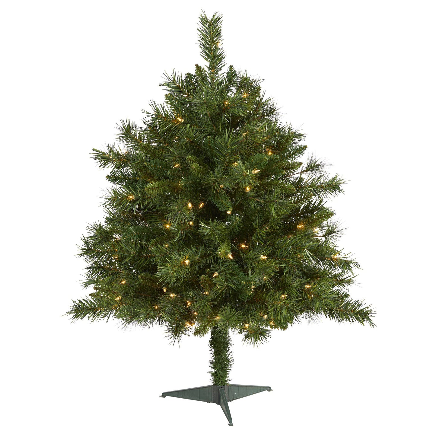 3' Wyoming Mixed Pine Christmas Tree Nearly Natural with 150 lights and 270 bendable branches on Tampa Home & Garden Store