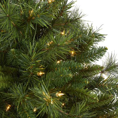 3’ Wyoming Mixed Pine Xmas tree by Nearly Natural with 150clearlights & 270bendablebranches on Tampa Home & Garden Store