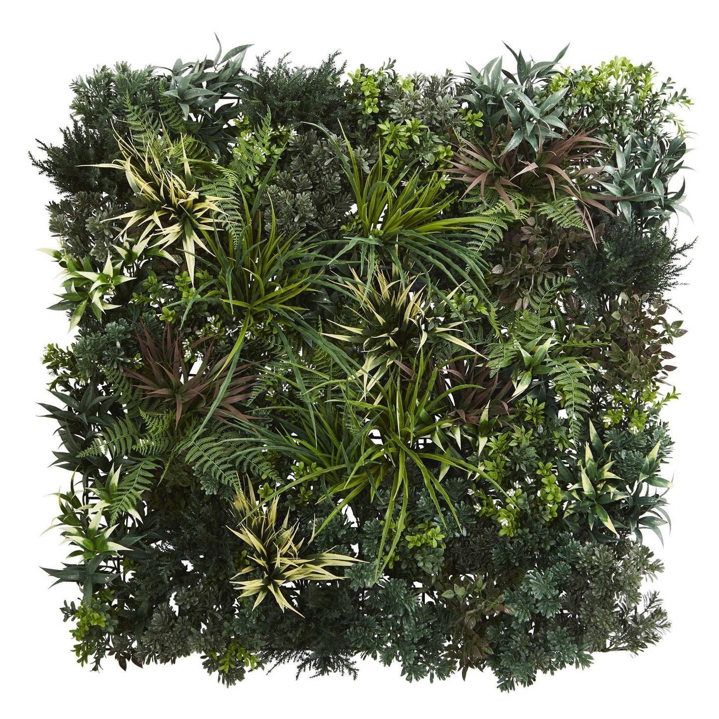 Greens & Fern artificial living wall mat 3x3 by Nearly Natural UV resistant indoor/outdoor on Tampa Home & Garden Store
