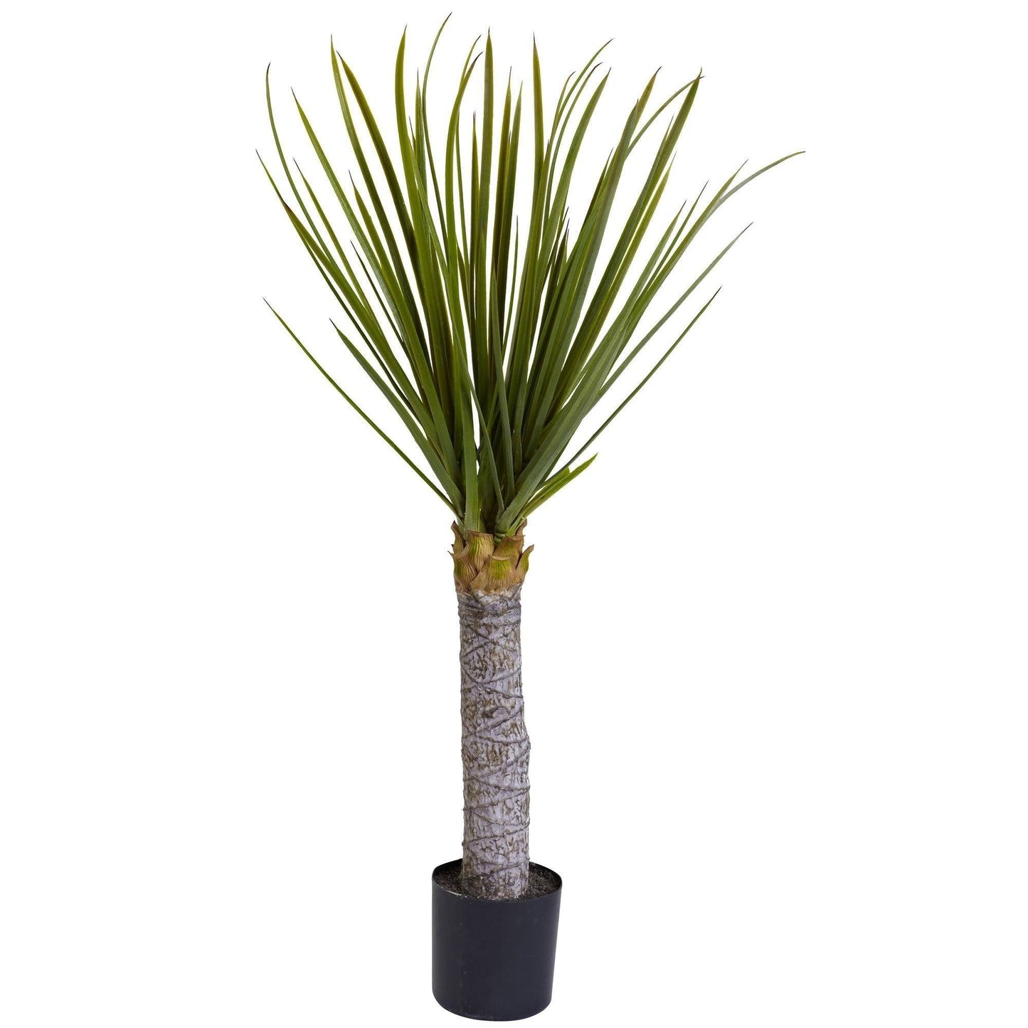 Nearly Natural 3 ft Yucca Tree artificial with 699 green leaves in a black pot on Tampa Home & Garden Store