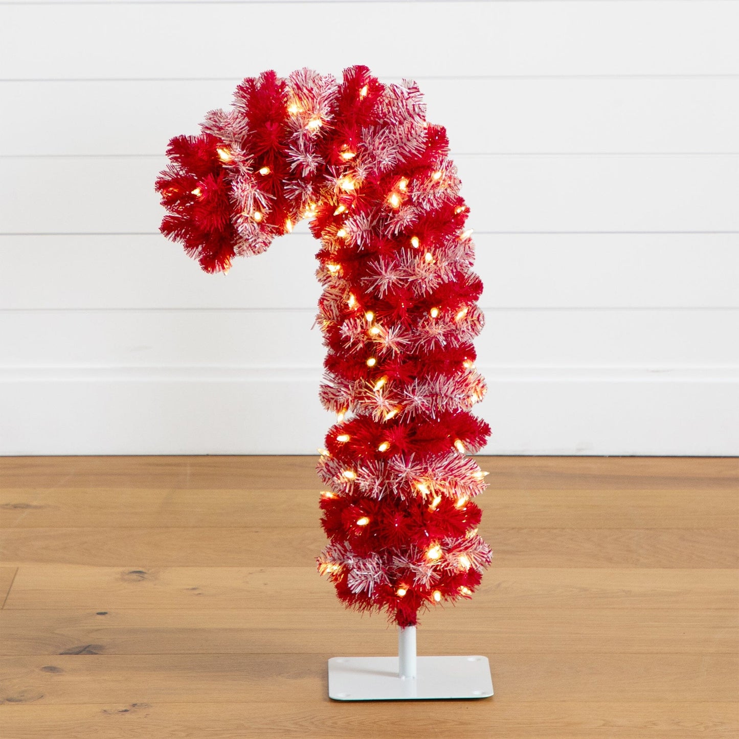 30 Inch Candy Cane Christmas Tree and LED Lights