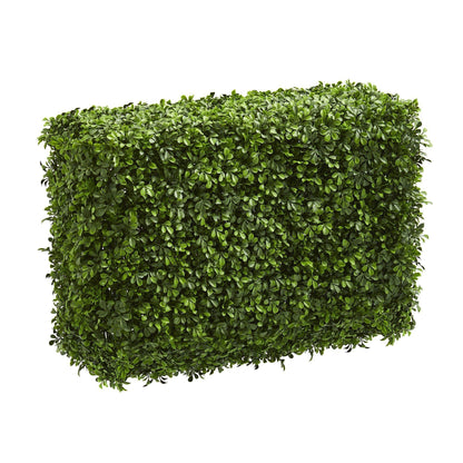 30” Eucalyptus Artificial Hedge bush by Nearly Natural, dense green artificial shrub on Tampa Home & Garden Store