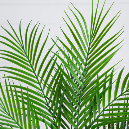30-inch artificial palm tree fronds close-up by Nearly Natural in vivid green on Tampa Home & Garden Store