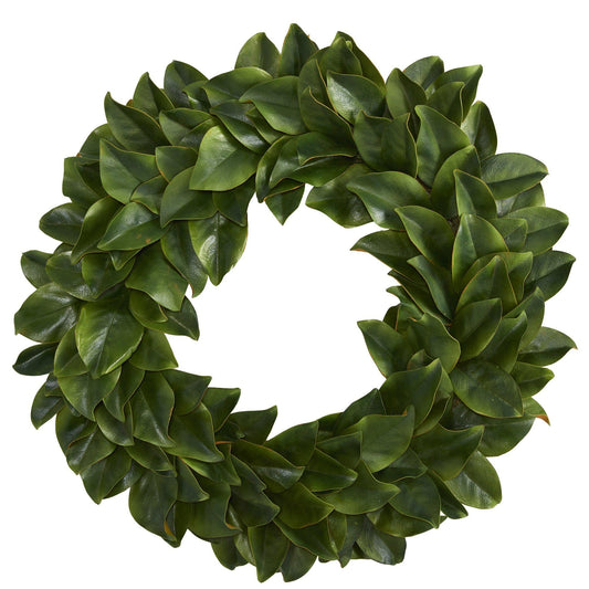 30” Magnolia Artificial Wreath - Tampa Home & Garden Store