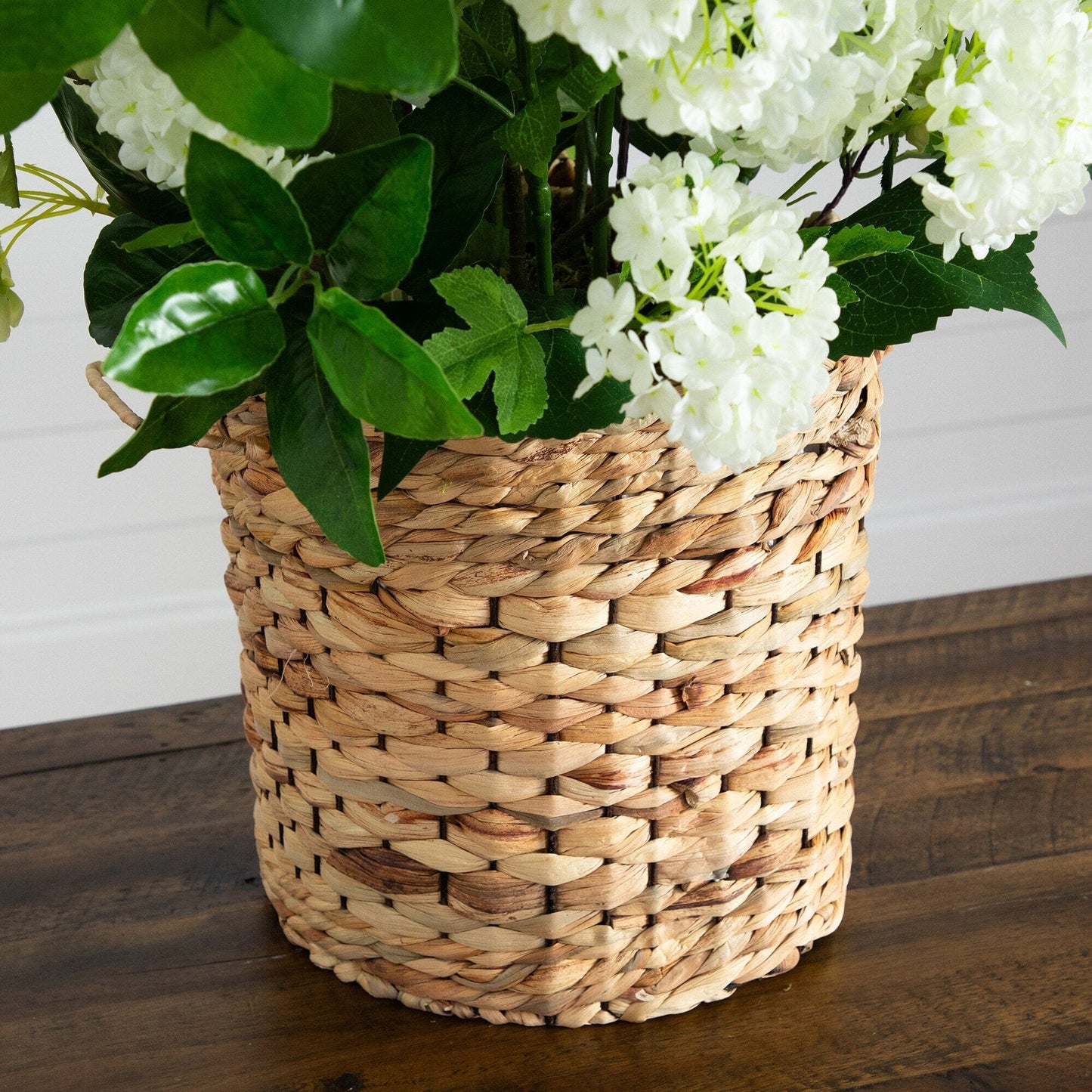 Artificial Mixed Flowers and Hyacinth Basket