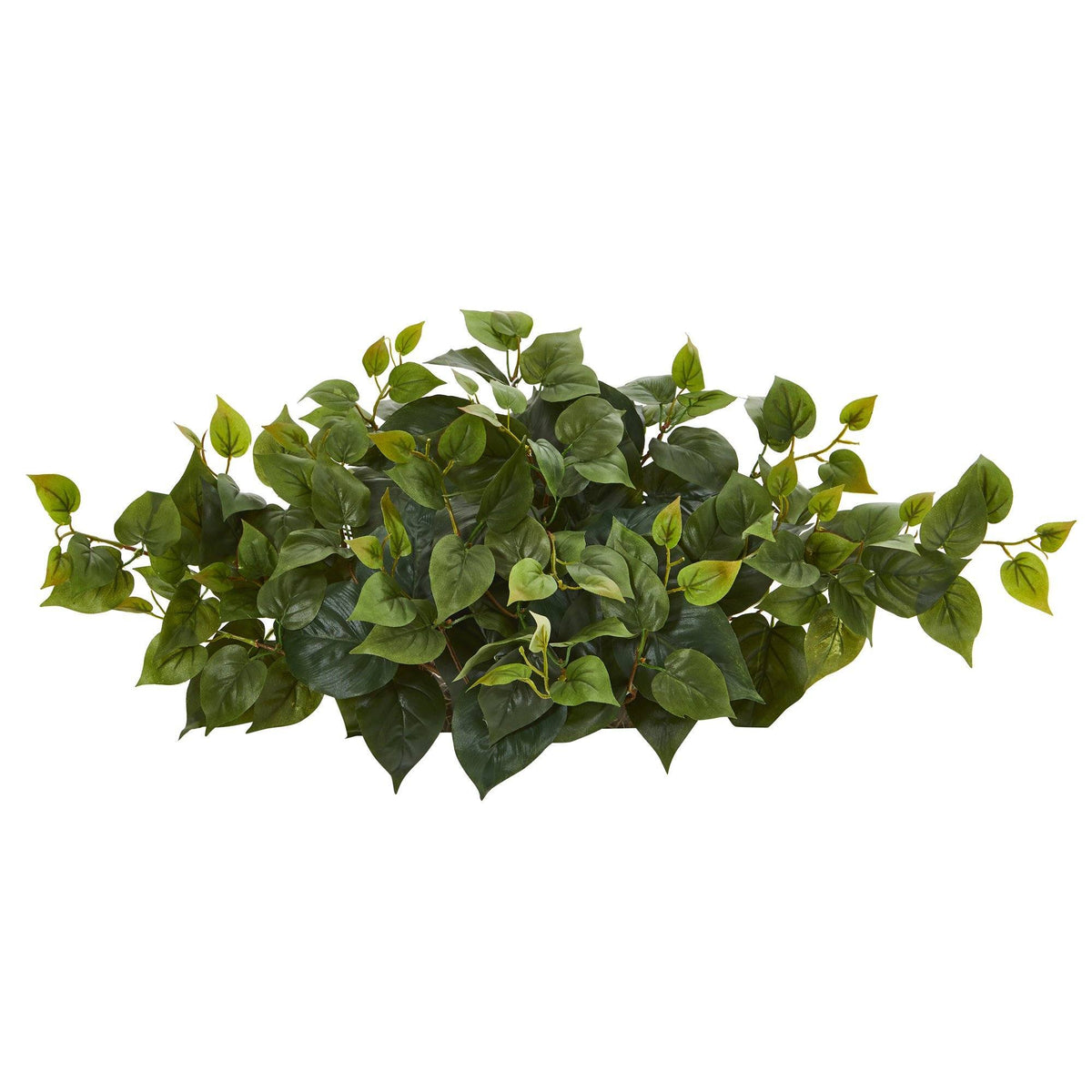 31in Philodendron artificial ledge plant by Nearly Natural with glossy green leaves on Tampa Home & Garden Store