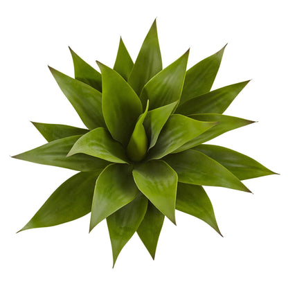32” Agave Plant w/Stem by Nearly Natural, vibrant green rosette of thick leaves on Tampa Home & Garden Store