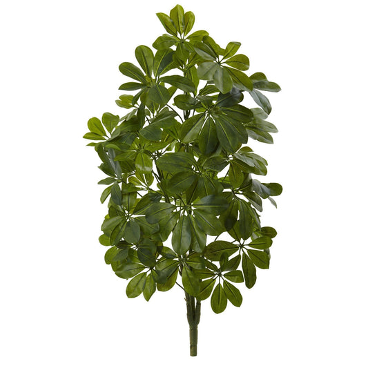 32in green baby schefflera plant set of 2 with real-touch leaves by Nearly Natural on Tampa Home & Garden Store