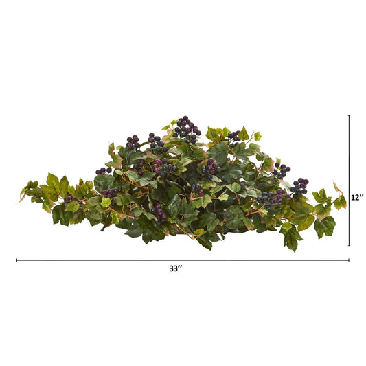 33” Grape Leaf Artificial Ledge Plant - Tampa Home & Garden Store