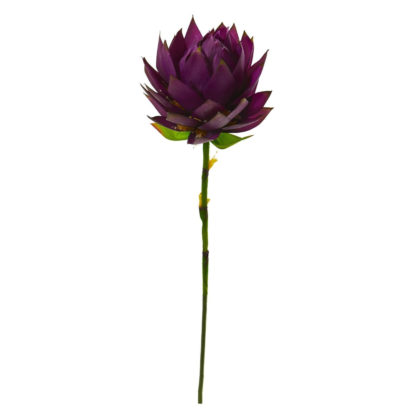 34-inch Musella artificial flower stem set of 4 with deep purple petals Nearly Natural on Tampa Home & Garden Store