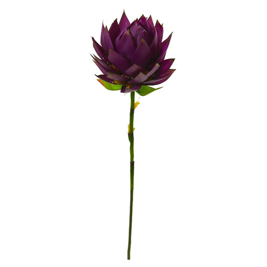 34-inch Musella artificial flower stem set of 4 with deep purple petals Nearly Natural on Tampa Home & Garden Store