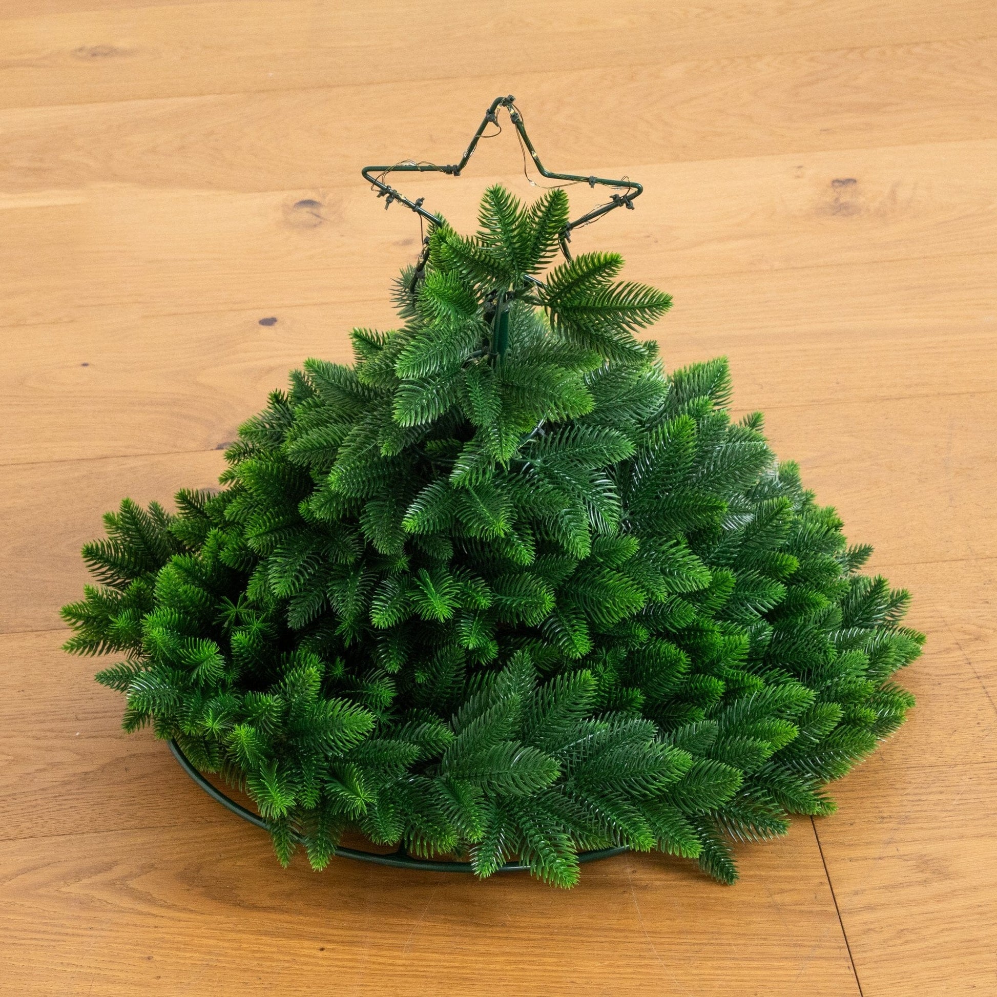 34in UV-resistant pre-lit spiral Christmas tree with 45 LEDs star topper Nearly Natural on Tampa Home & Garden Store