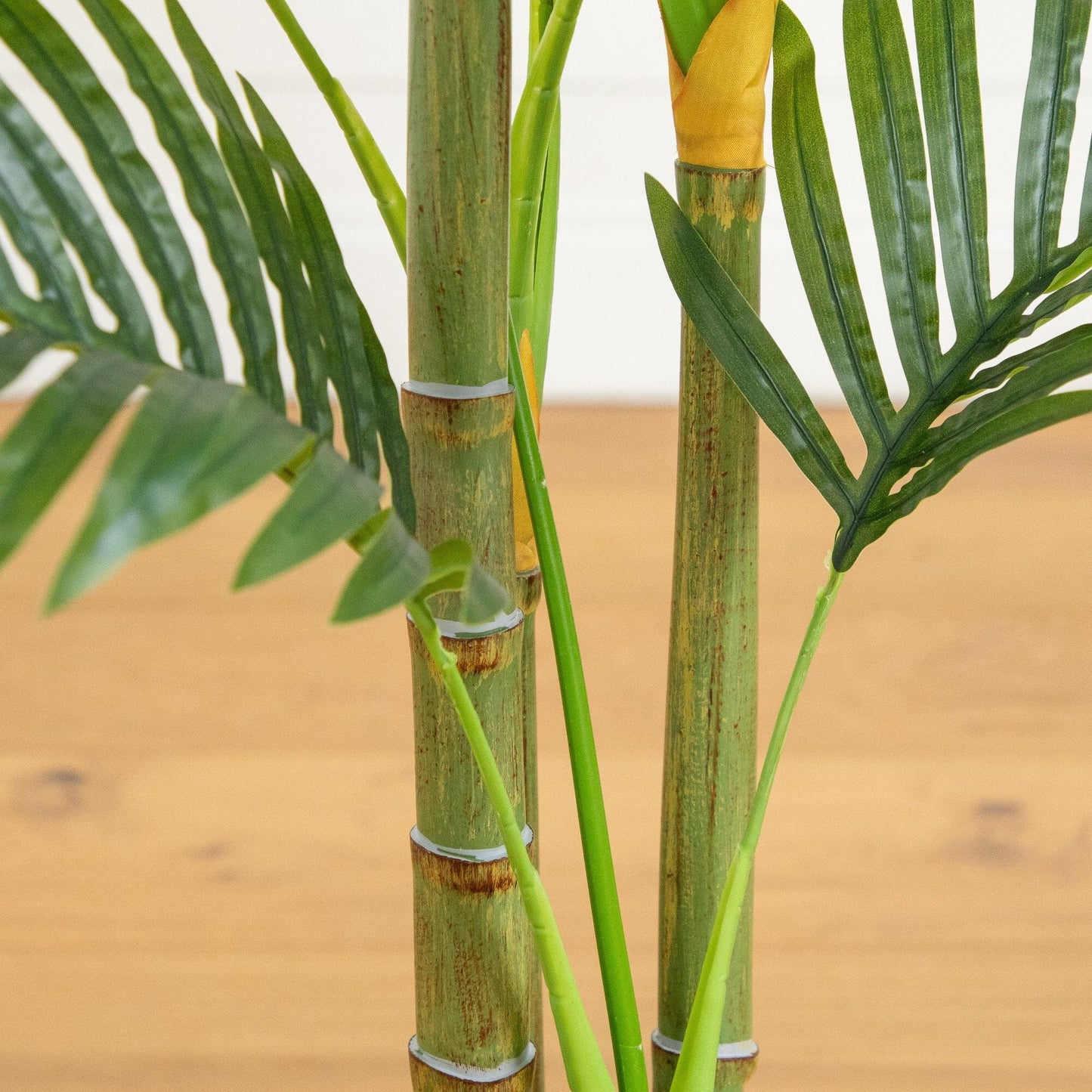 3.5' artificial Areca palm tree with green fronds and bamboo-like trunks on Tampa Home & Garden Store