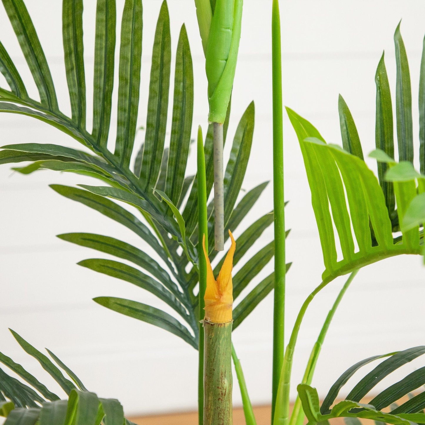 Artificial Areca Palm Tree in White Round Planter, 3.5 ft tall, Nearly Natural on Tampa Home & Garden Store