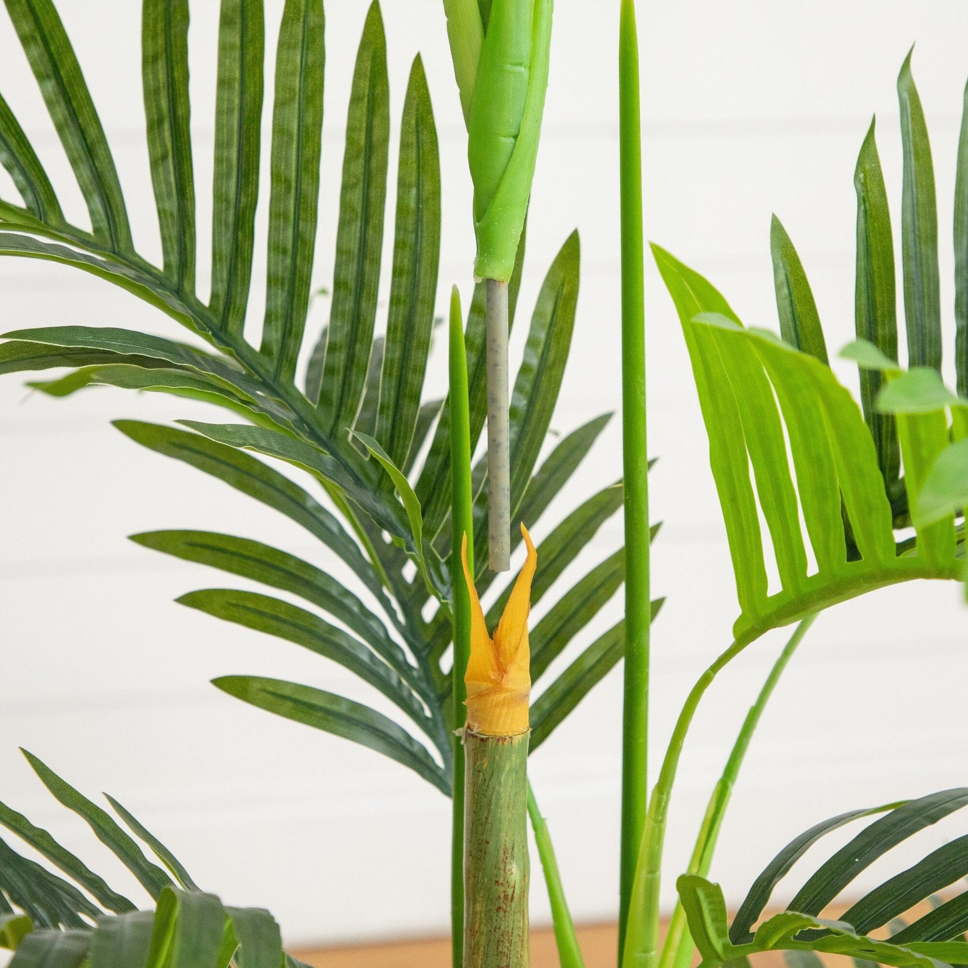 Artificial Areca Palm Tree in White Round Planter, 3.5 ft tall, Nearly Natural on Tampa Home & Garden Store