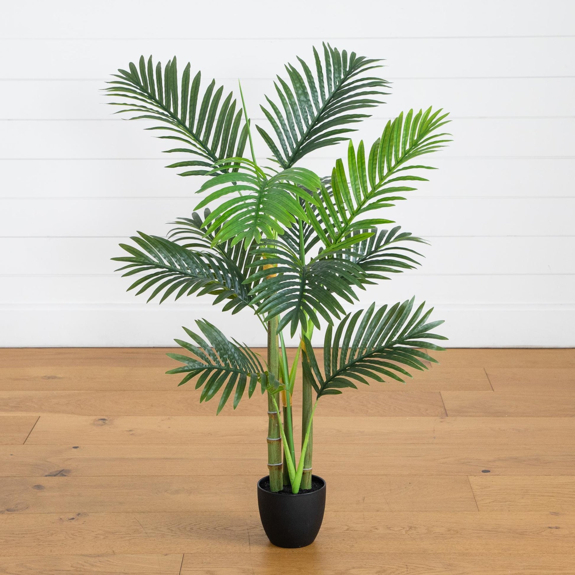 3.5' Artificial Areca Palm Tree Nearly Natural in black pot with lush green fronds on Tampa Home & Garden Store
