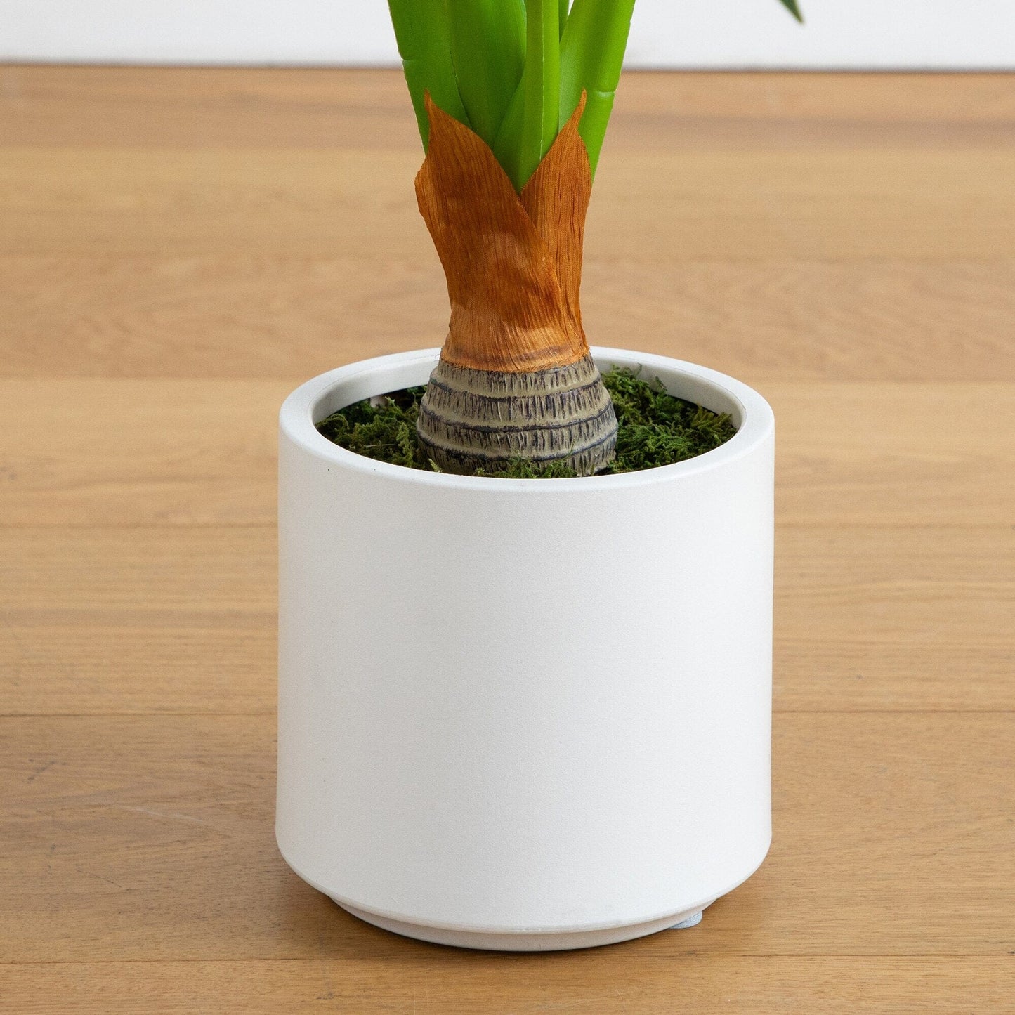 Artificial Arrowhead Plant in the White Planter