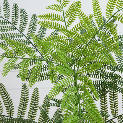 3.5' artificial Jacaranda tree leaves by Nearly Natural with green pinnate fronds on Tampa Home & Garden Store