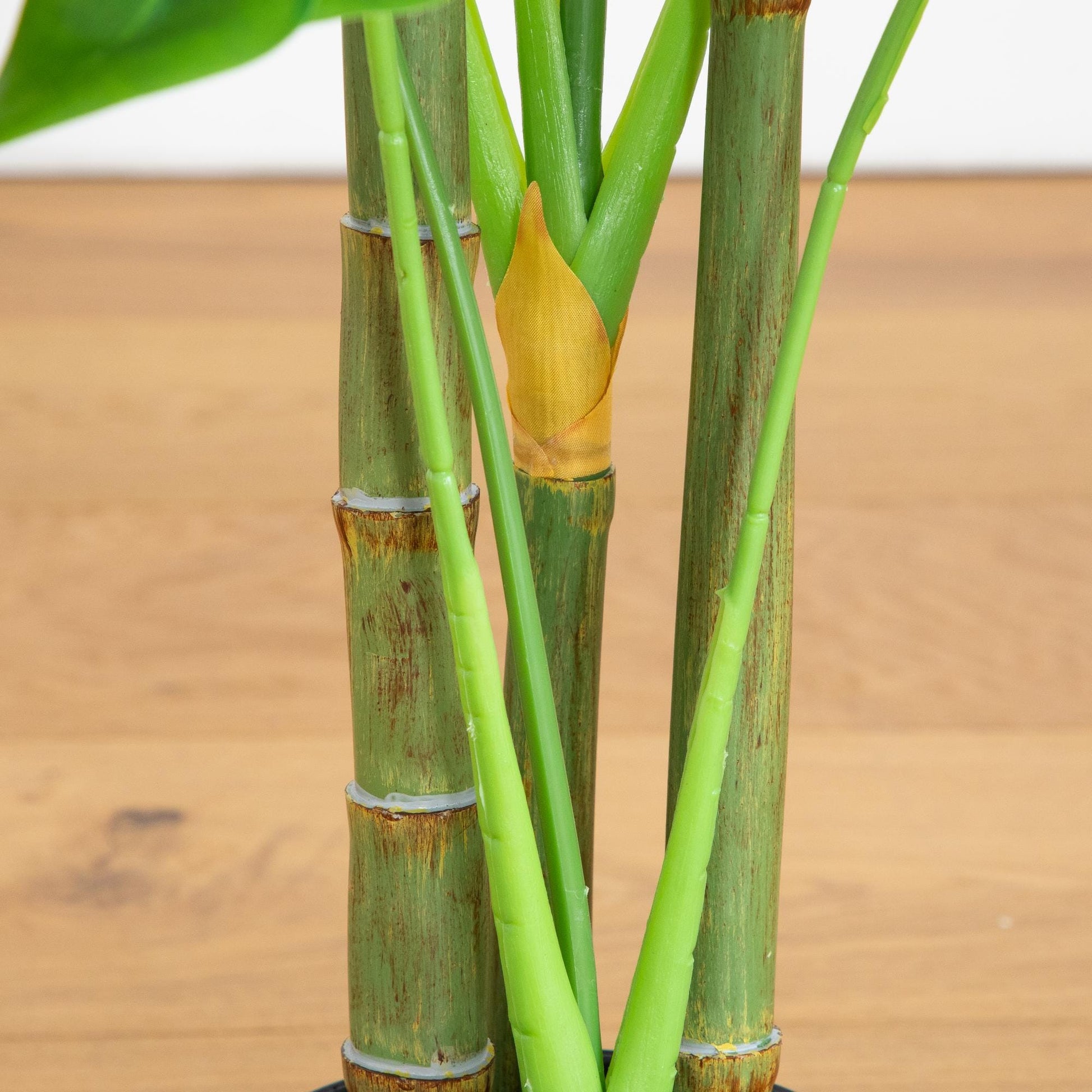 Artificial Monstera Tree by Nearly Natural, 3.5ft, bamboo trunks and bright green stems on Tampa Home & Garden Store