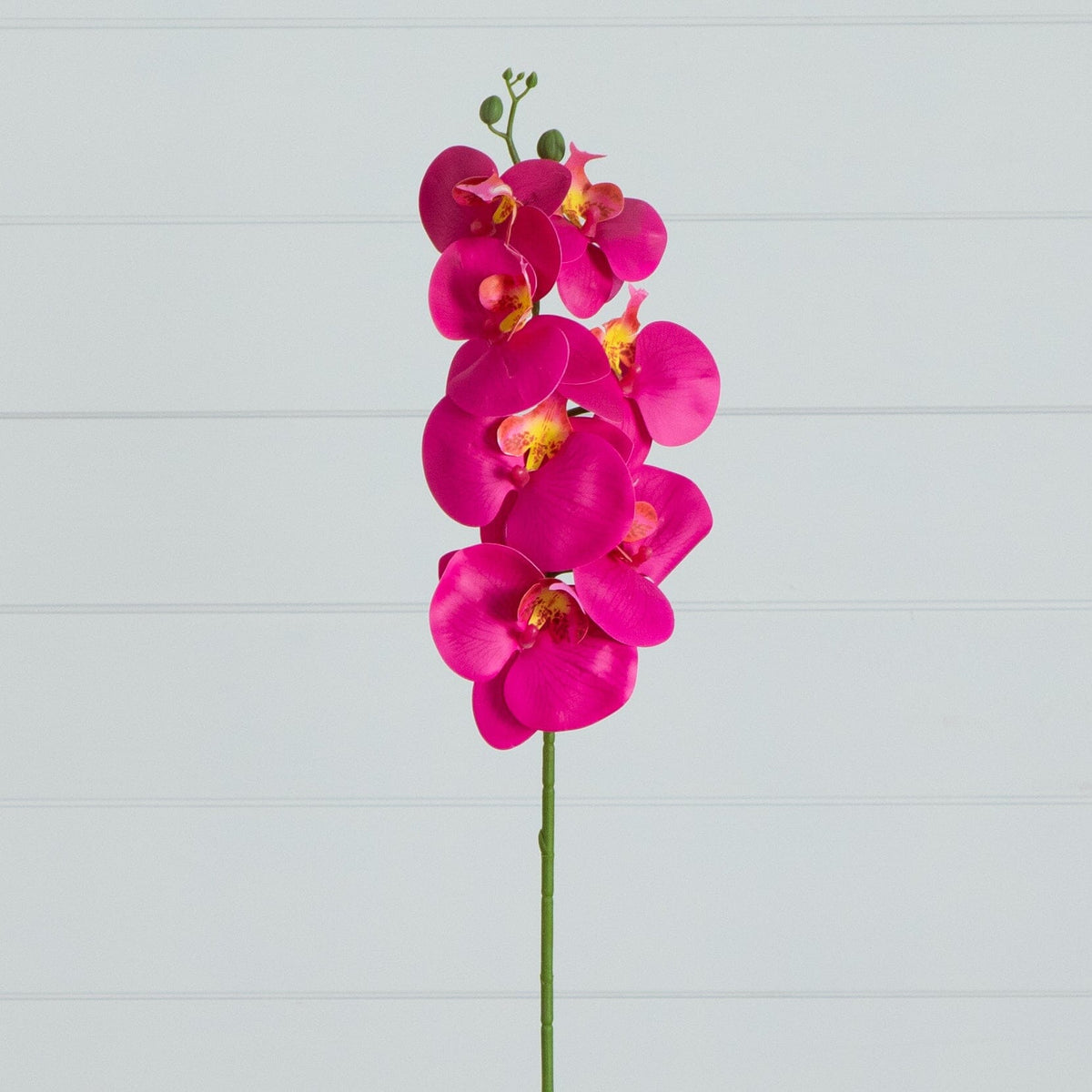 35in artificial orchid stems, set of 3 with vivid magenta blooms by Nearly Natural on Tampa Home & Garden Store