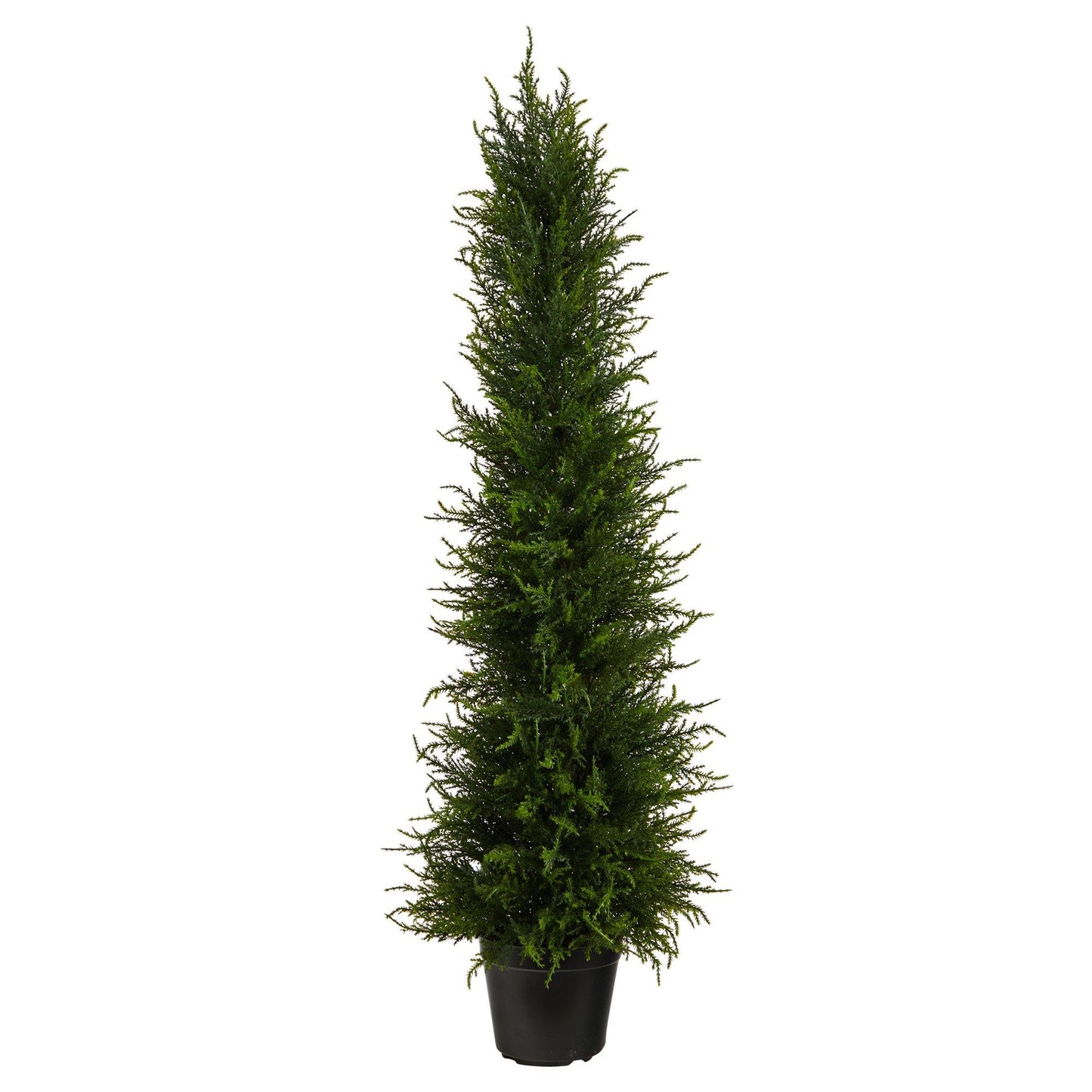 Árbol artificial de ciprés de 100 cm resistente a los rayos UV (interior/exterior)