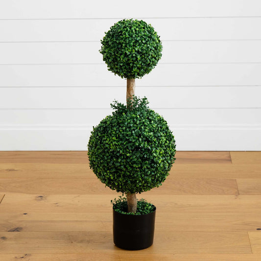 35” Double Boxwood Topiary - Tampa Home & Garden Store