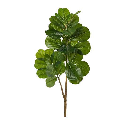 3.5 ft Fiddle Leaf Fig Artificial Tree by Nearly Natural with lush green leaves no pot on Tampa Home & Garden Store