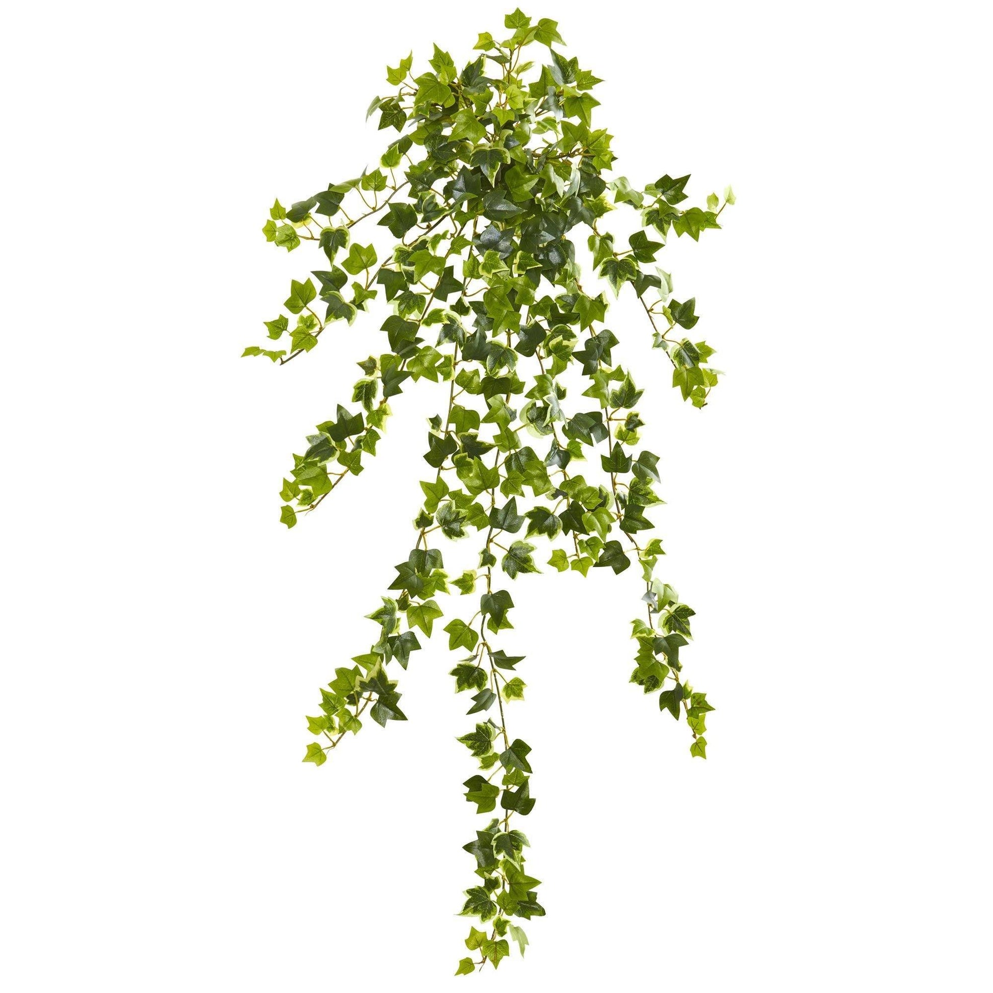 35in Ivy artificial hanging plant set of 4 by Nearly Natural, lush green ivy vines on Tampa Home & Garden Store