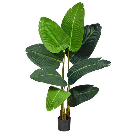 Palmera viajera artificial de 3,5 pies