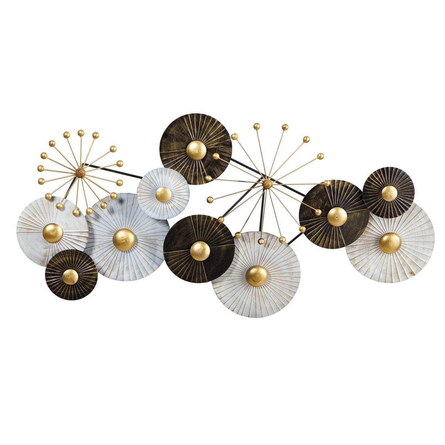 Décoration murale urbaine en métal superposé de 3,5 pi x 2 pi