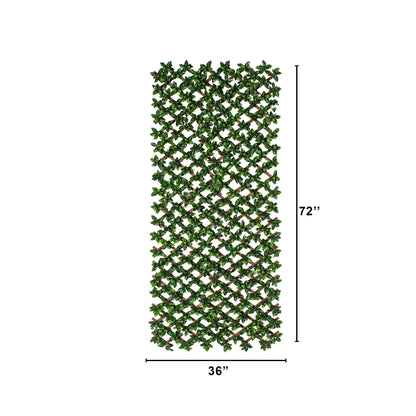 36x72 UV resistant artificial gardenia privacy fence panel with green leaves on lattice on Tampa Home & Garden Store