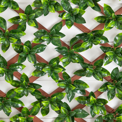 Gardenia privacy fence screen 36x72 UV-resistant artificial by Nearly Natural on lattice on Tampa Home & Garden Store